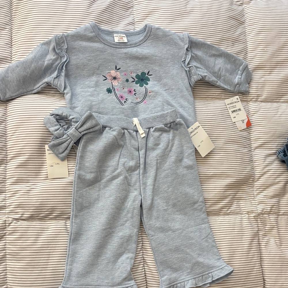 60. Petit Lem Light Blue Kids Matching Set